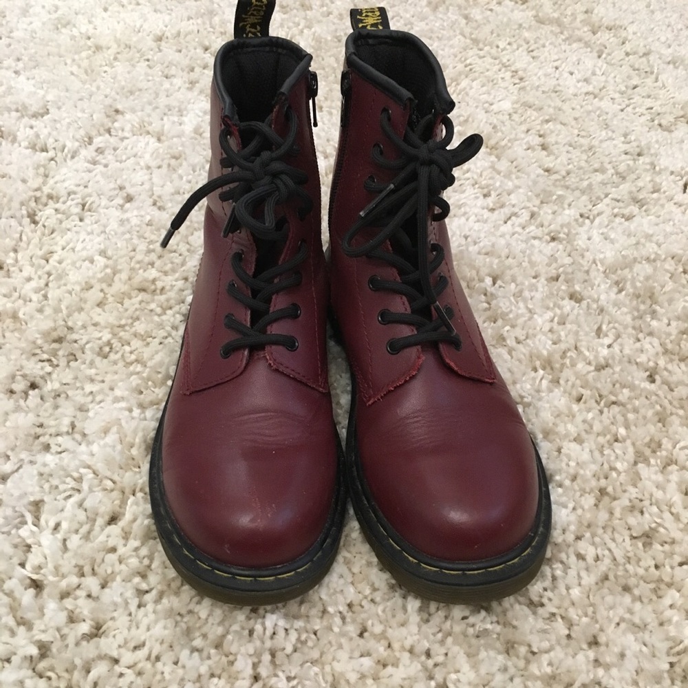 Maroon Dr. Martens